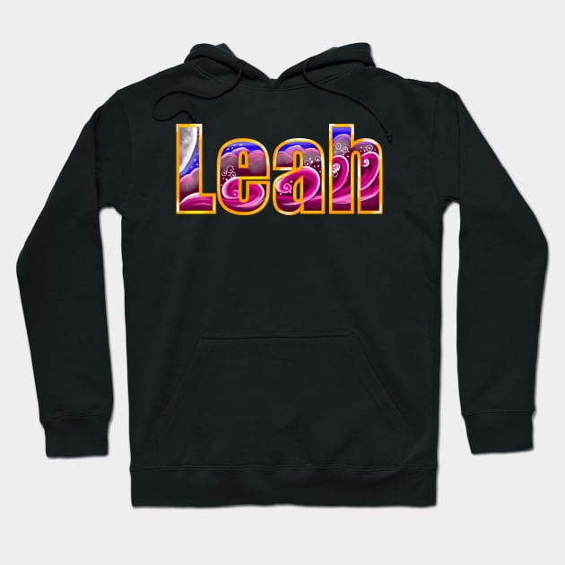 Leah first name personalized custom Leah Hoodie by Artonmytee